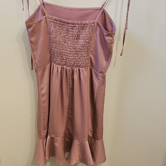 Express Pink Square Neck Sleeveless Mini Dress - Picture 6 of 6